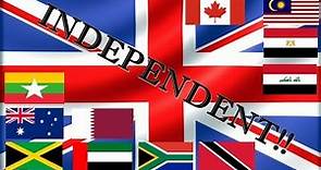List countries gained independent from United Kingdom