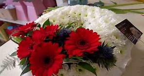 How to make a Funeral Wreath by Aurellas Flowers.