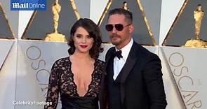 Tom Hardy's wife Charlotte Riley stuns in lace at 2016 Oscars