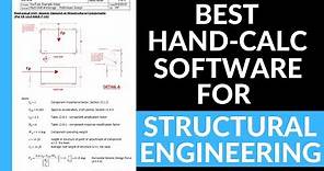 The Best Free Software For Civil Structural Engineering Hand Calculations (Mathcad Tutorial)