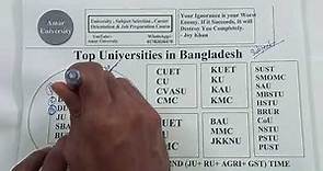 Top Universities in Bangladesh বাংলাদেশের Top বিশ্ববিদ্যালয় কোনগুলো? Bangladesh এর Top University