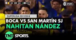 Nahitan Nández (3-1) Boca vs San Martín SJ | Fecha 17 - Superliga Argentina 2017/2018