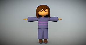Frisk Character Model - Download Free 3D model by Abyssal Lua (@AbyssalLua)