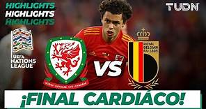 HIGHLIGHTS | Gales vs Bélgica | UEFA Nations League 2022 - J3 | TUDN