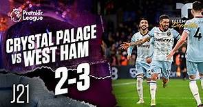 Highlights & Goals | Crystal Palace vs. West Ham 2-3 | Premier League | Telemundo Deportes