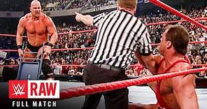 FULL MATCH — "Stone Cold" Steve Austin vs. Kurt Angle: Raw, Jan. 28, 2002