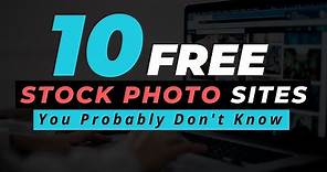 10 FREE Stock Photo Sites You Don't Know About (Free Images For Commercial Use)