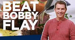 Bobby Flay Makes Italian Steak and Eggs | Beat Bobby Flay | Food Network