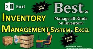 Inventory Management | Excel Inventory Management (Super Easy)