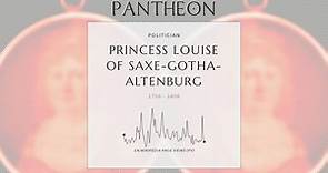 Princess Louise of Saxe-Gotha-Altenburg Biography - German princess