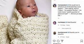 Meet Eduardo Pau Lucas! Hilaria and Alec Baldwin reveal name of newborn son - video Dailymotion