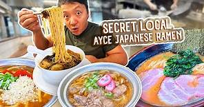 🍜SECRET Local ALL YOU CAN EAT Japanese Ramen! 24 HOUR Ramen Tour in Seoul South Korea