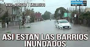 Así están los barrios inundados en La Plata