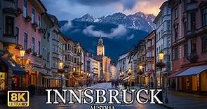INNSBRUCK AUSTRIA 🇦🇹 - The Most Beautiful Evening City Walk In Tyrol 8K
