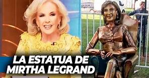 ¡MIRTHA LEGRAND YA TIENE SU ESTATUA! La diva habló sobre la estatua que le hicieron en Villa Cañás