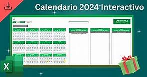 Calendario Interactivo 2024 - SANT OFFICE | Archivo Descargable Gratis