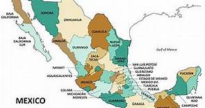 mapa de la republica mexicana