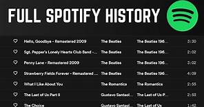 How to View Extended Spotify Listening History (8500+ Songs)