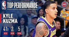 Kyle Kuzma ERUPTS For a Career High 41 Points In Just 3 Quarters | January 9, 2019