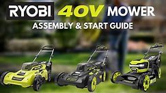 How To: RYOBI 40V Brushless Mower Assembly Video