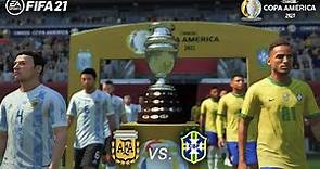 Argentina vs. Brasil | FINAL Copa América 2021 | FIFA 21 Simulator