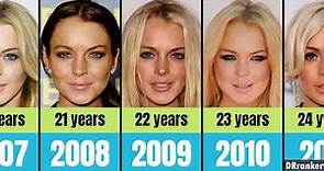 Lindsay Lohan from 1998 to 2023