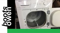 Beko condenser tumble dryer: how to check and clean the filter and condenser unit.