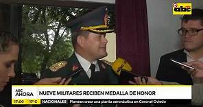 Nueve militares reciben medalla de honor