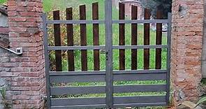 Cancello in legno da giardino semplice - Simple garden wooden gate