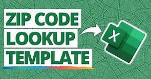 Look up City, County, and State from ZIP Codes in #EXCEL with XLOOKUP! 💻 [TEMPLATE]