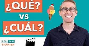 QUÉ vs CUÁL - When to Use “What” and “Which”