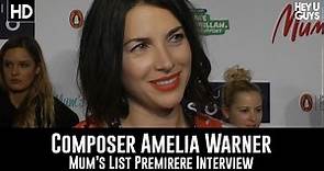 Mum's List Composer - Amelia Warner Premiere Interview