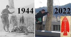 Time travel back to 1944 - Haunting "then and now" WWII photos from the southern France Invasion