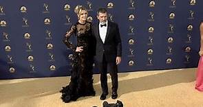 Antonio Banderas and Nicole Kimpel on the red carpet for the 70th Emmy Awards in Los Angeles