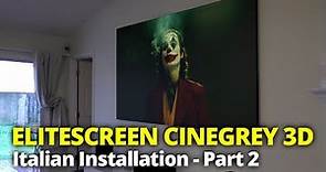 Schermo Proiettore EliteScreen CineGray 3D Installazione Parte 2