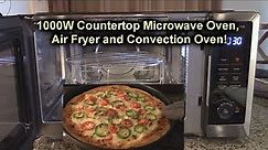 TOSHIBA 1000W Counter Microwave Oven, Air Fryer, Broiler, Toaster Oven (NEW Inverter Tech) REVIEW