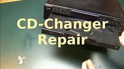 Sony 5 Disc CD Changer Repair - Stuck Drawer, belt replacement, dissasemble