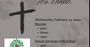Ash Wednesday Services at Church of the Holy Family