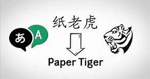What does Paper Tiger mean and its origin