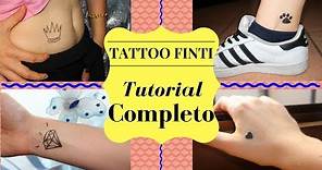 TUTORIAL TATTOO FINTO - Come fare un tatuaggio finto