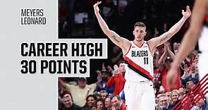 Meyers Leonard (Career High 30 points) Highlights vs. Golden State Warriors