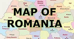 MAP OF ROMANIA