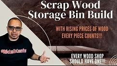 Scrap Wood Storage Bin Build | Lumber Storage Cart | Organizing the Wood Shop | Wood Shop Clean up #Ricks2Cents