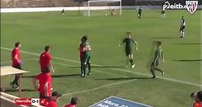 El impresionante gol de Morcillo desde el medio campo, en el Tudelano-Bilbao Athletic