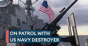 Exclusive: On board a US Navy destroyer patrolling the Mediterranean