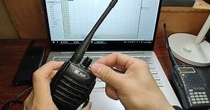 如何給沒有按鍵的對講機設置頻率 How to set the frequency for a talkie walkie without any keys