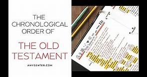 The Chronological Order of the Old Testament