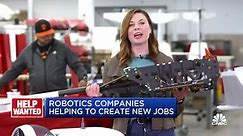 Robotics companies helping to create new jobs