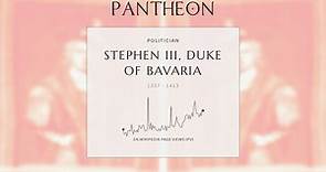 Stephen III, Duke of Bavaria Biography