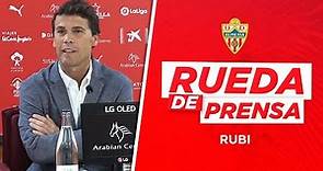 Presentación de Rubi como nuevo entrenador de la UD Almería